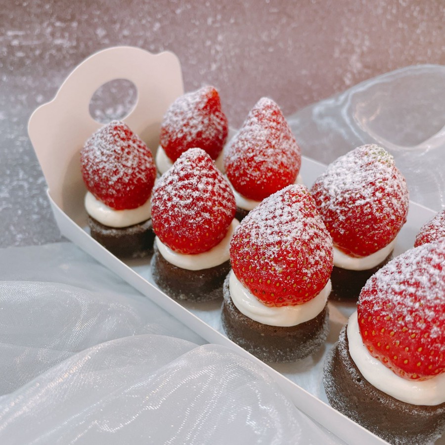 【每日限定】鮮草莓可可球(10入)
